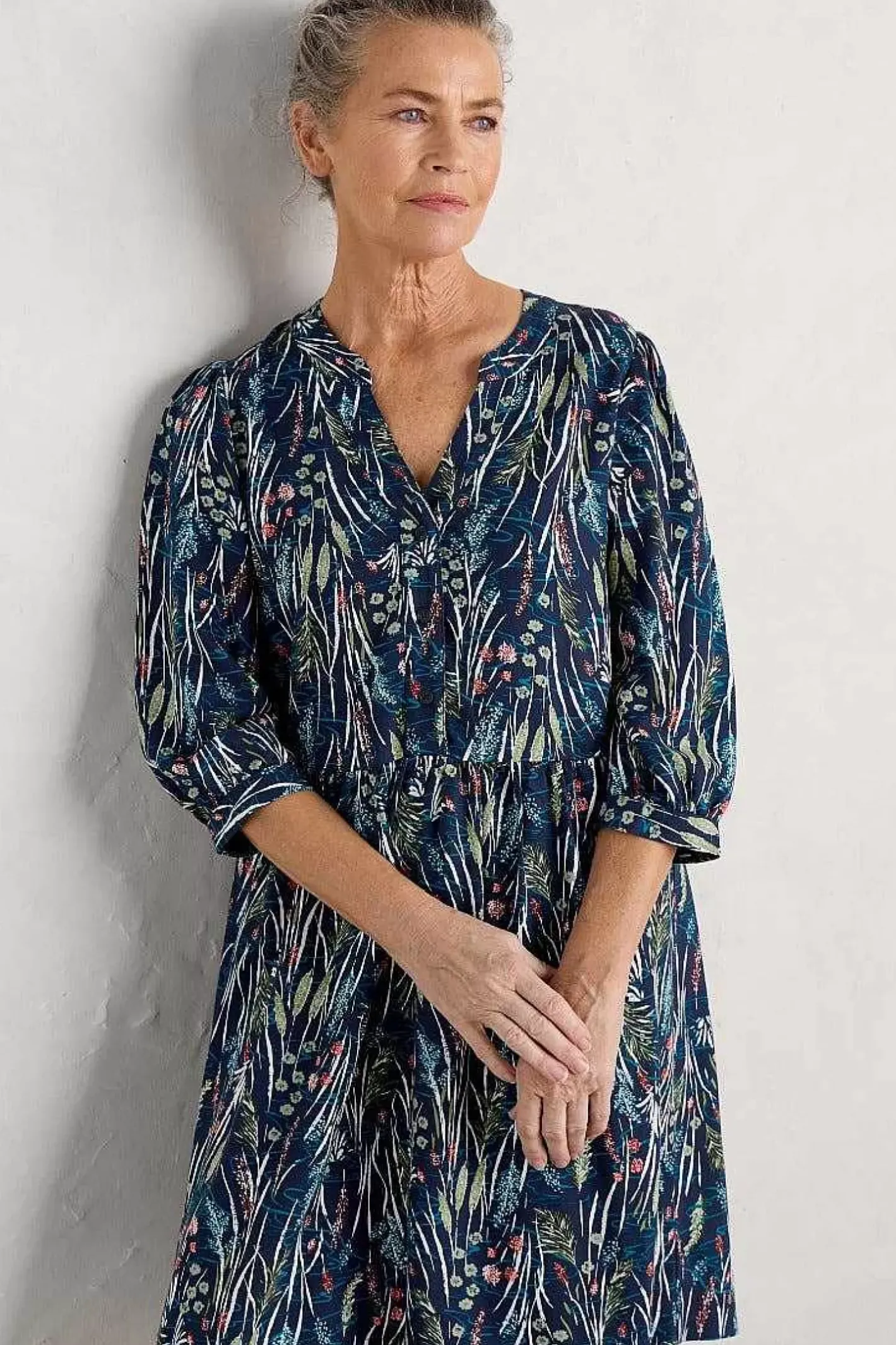 Women Seasalt Cornwall Apple Barn Printed Dress