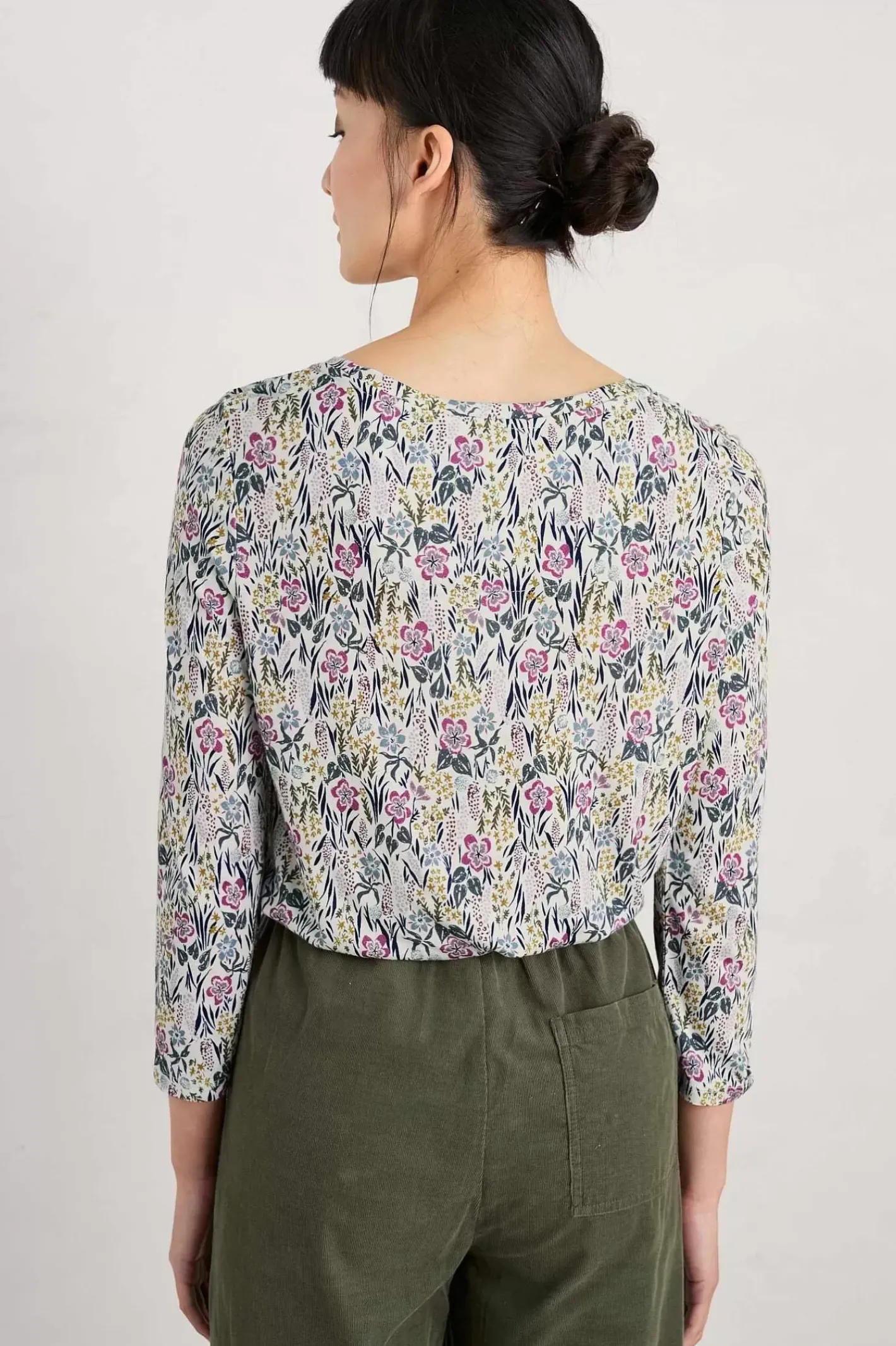 Women Seasalt Cornwall Appletree 3/4 Sleeve Top