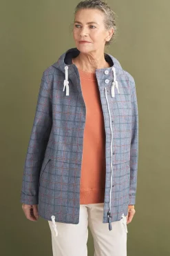 Women Seasalt Cornwall Blue Depth Waterproof Jacket