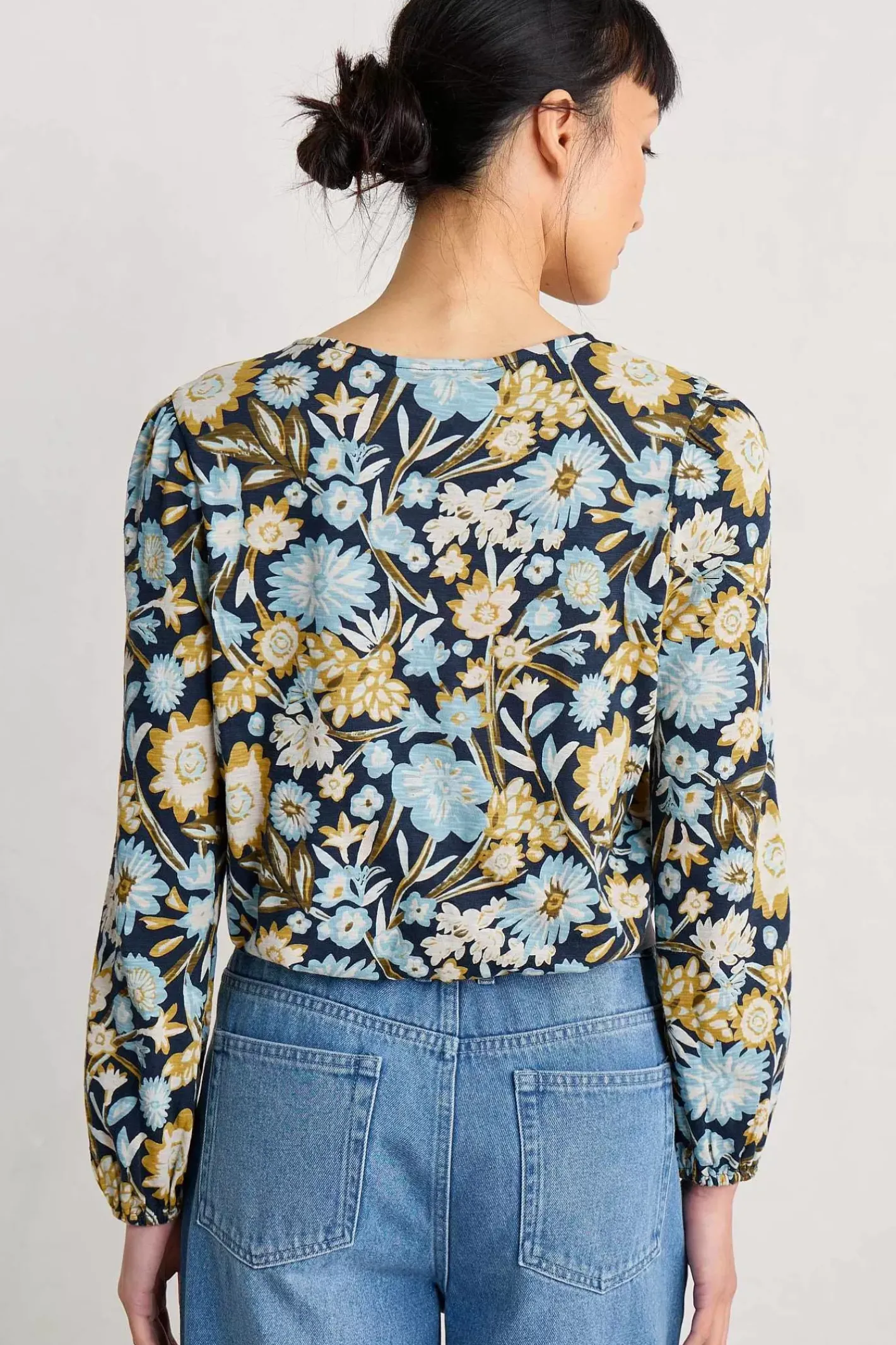 Women Seasalt Cornwall Butterflies Jersey Top
