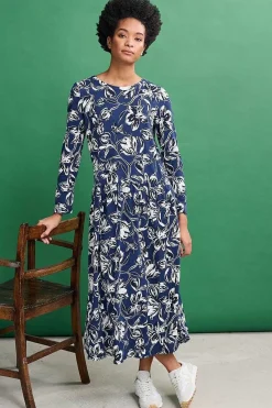 Women Seasalt Cornwall Cladonia Long Sleeve Jersey Dress