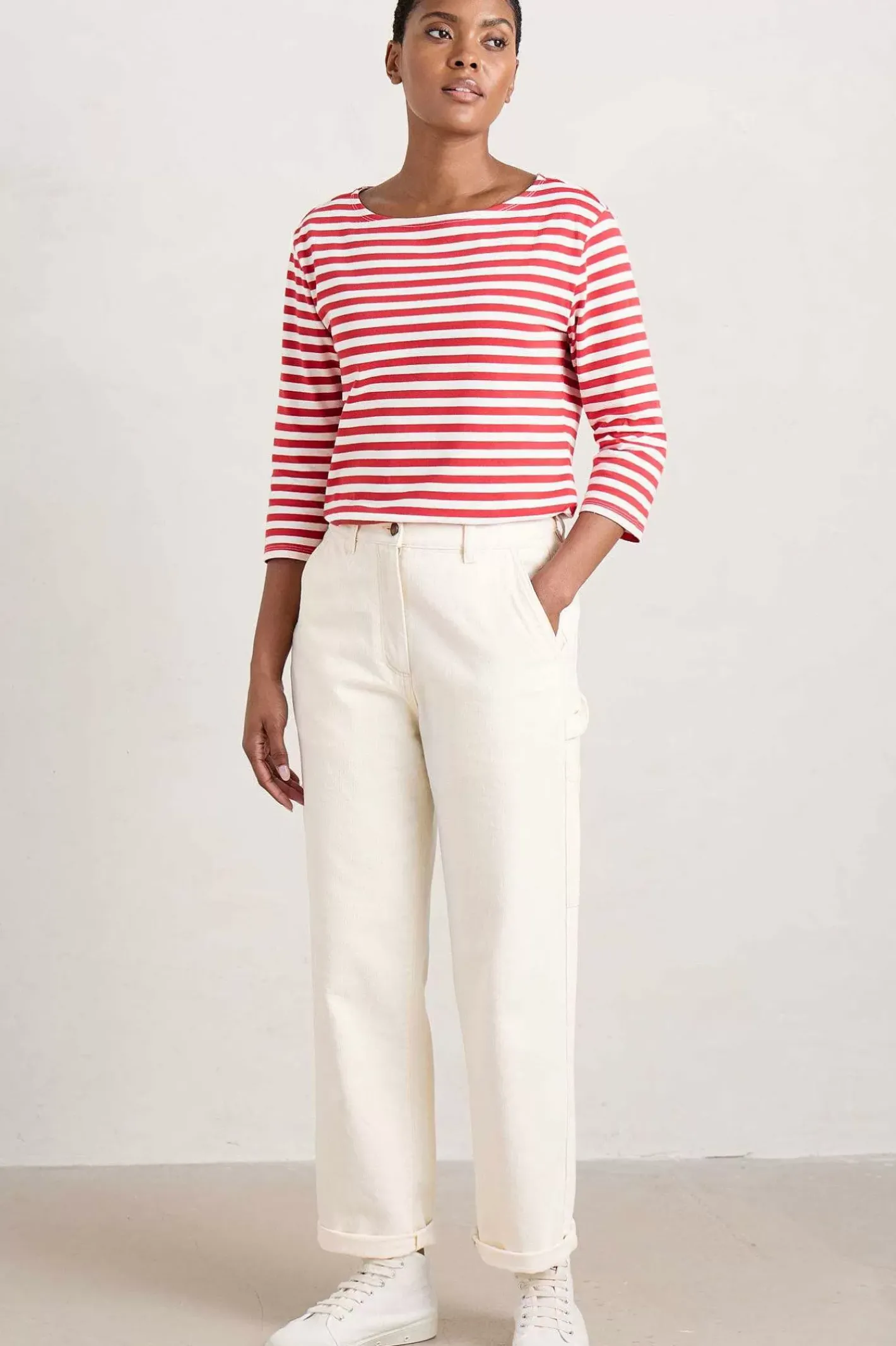 Women Seasalt Cornwall Cliff Picnic Straight Leg Jeans
