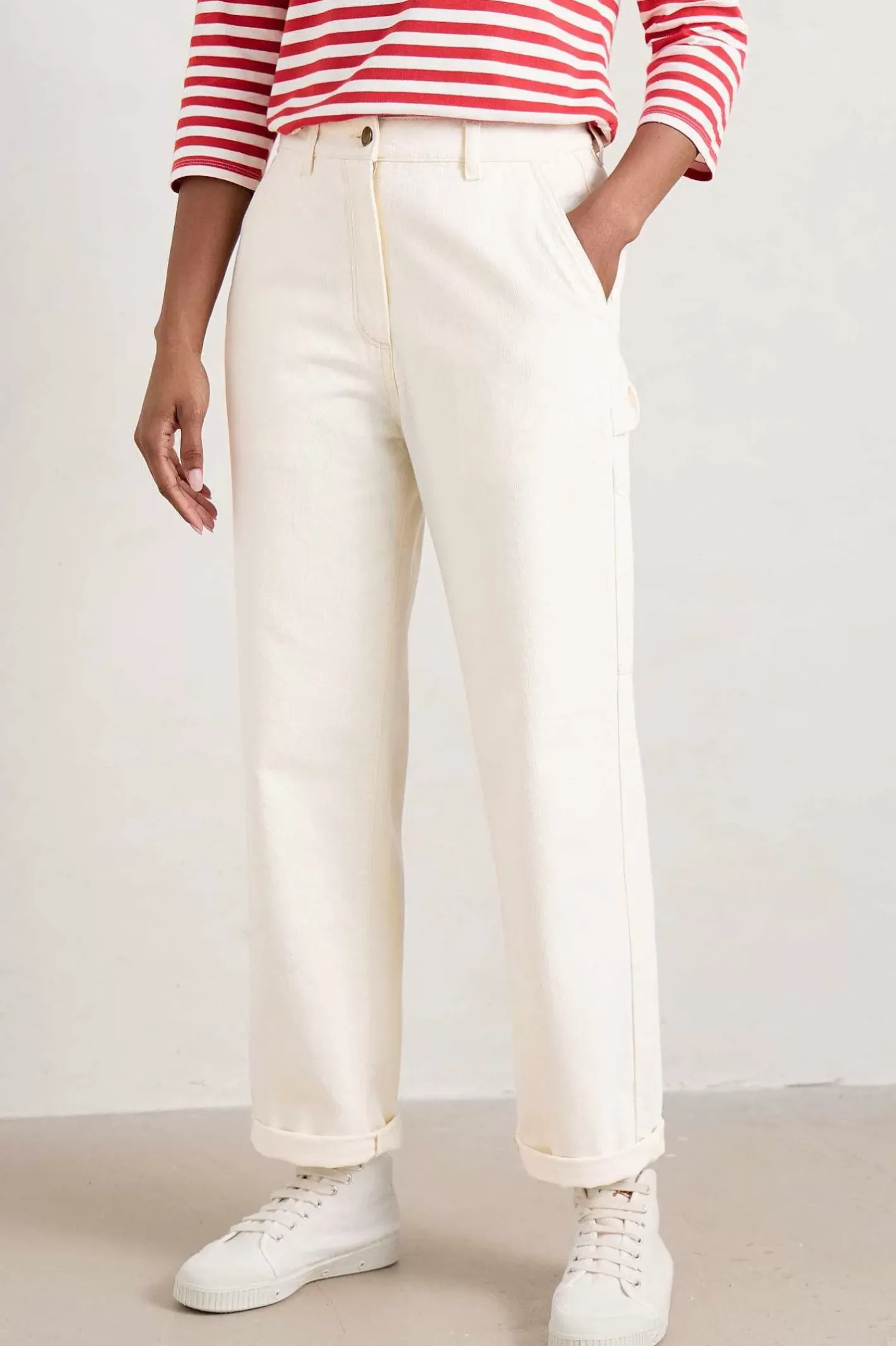 Women Seasalt Cornwall Cliff Picnic Straight Leg Jeans