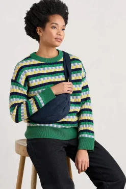 Women Seasalt Cornwall Clover Bed Lambswool Blend Jumper