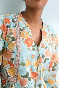 Women Seasalt Cornwall Dragonfly V-Neck Tunic (Gots)