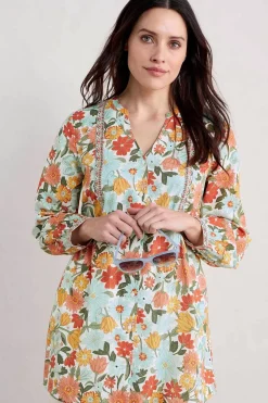Women Seasalt Cornwall Dragonfly V-Neck Tunic (Gots)