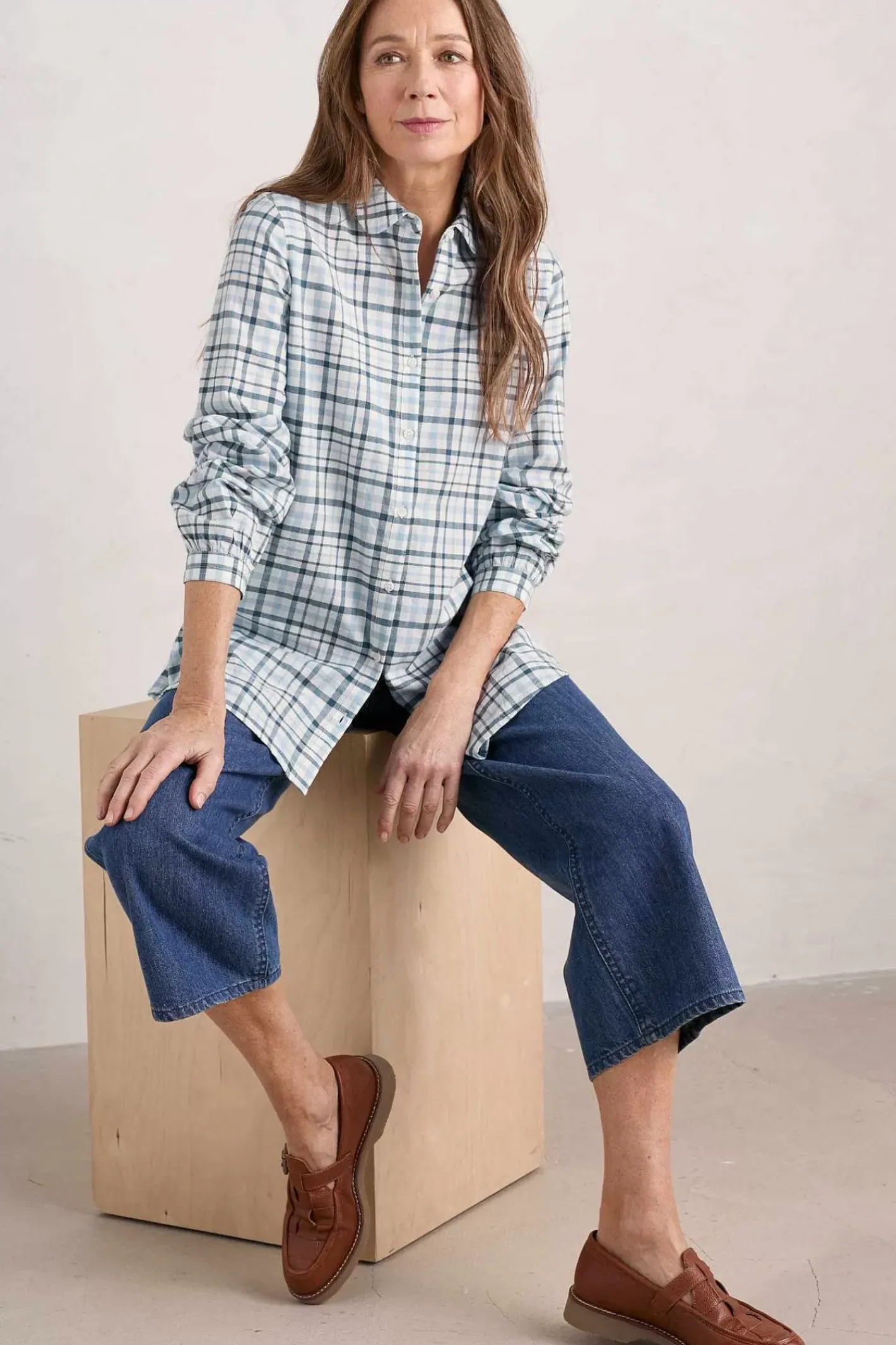 Women Seasalt Cornwall Ebb Tide Check Shirt