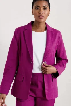 Women Seasalt Cornwall Erica Linen Blend Blazer