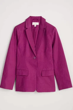 Women Seasalt Cornwall Erica Linen Blend Blazer