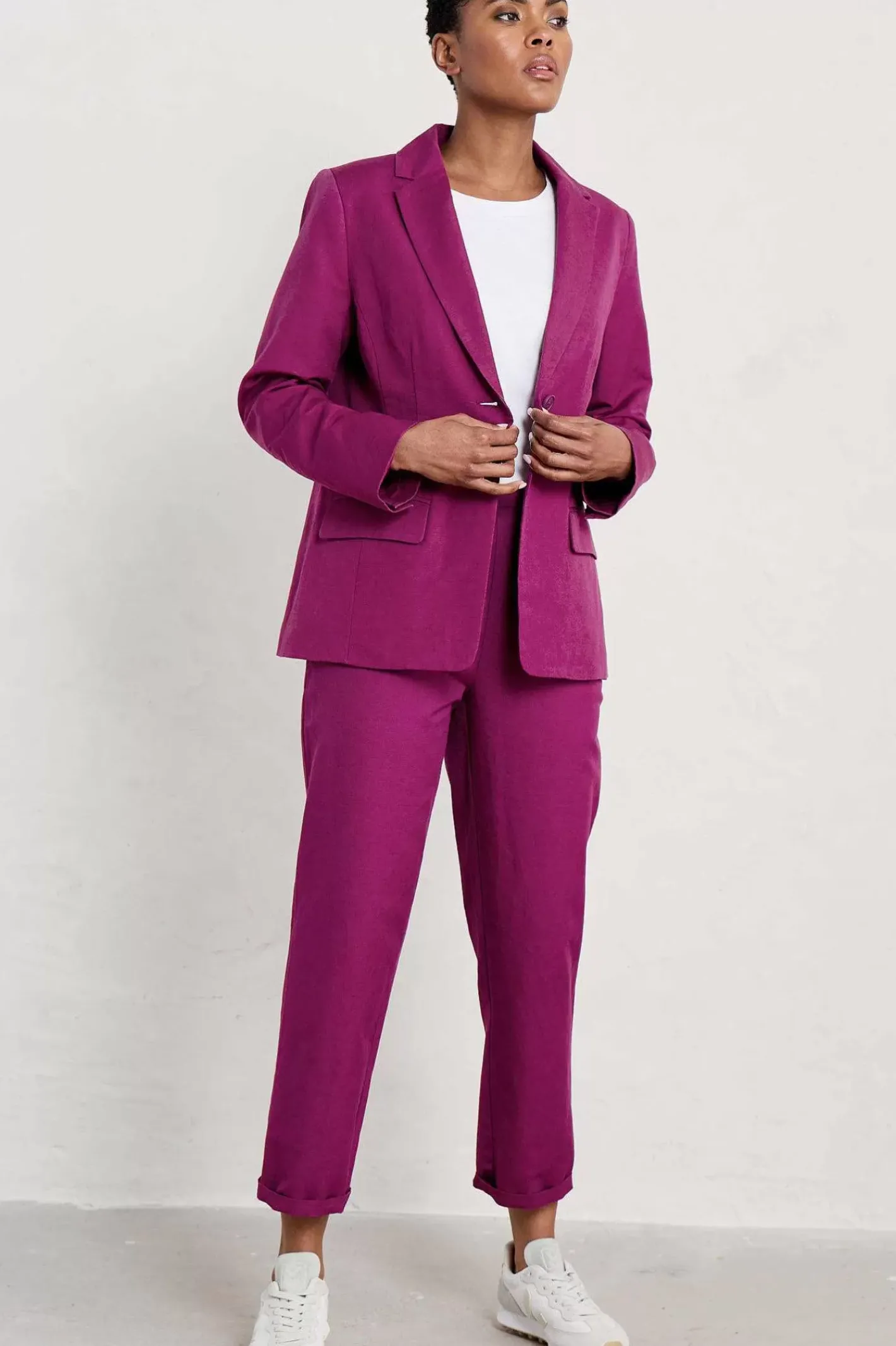 Women Seasalt Cornwall Erica Linen Blend Blazer