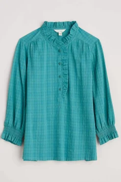 Women Seasalt Cornwall Feather Star Checked Top