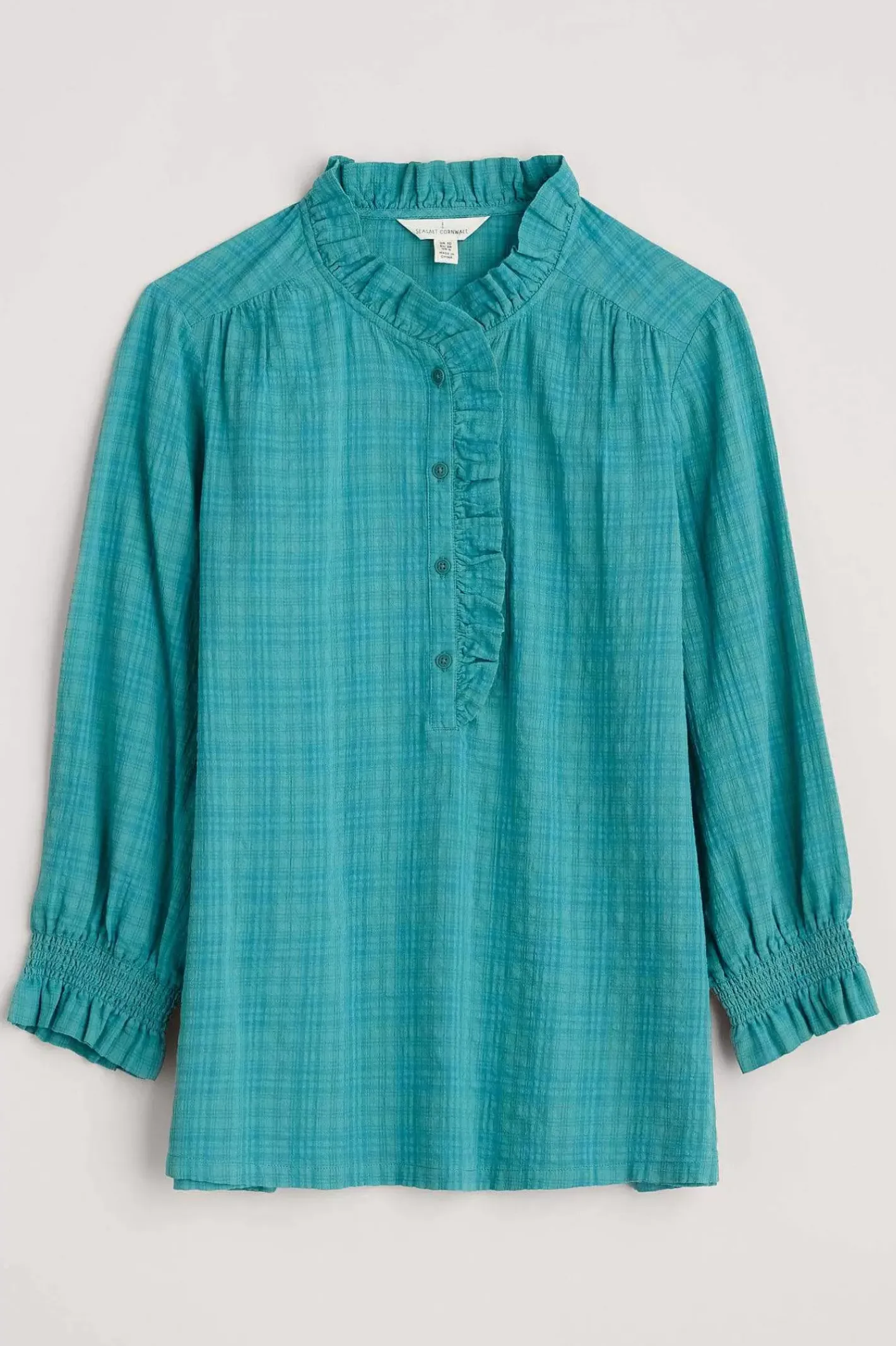 Women Seasalt Cornwall Feather Star Checked Top