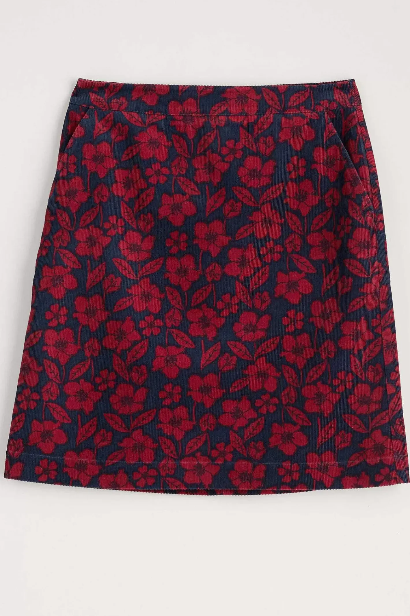 Women Seasalt Cornwall Ferry Crossing Needlecord Skirt