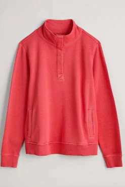 Women Seasalt Cornwall Greenshank Organic Cotton Collared Sweatshirt