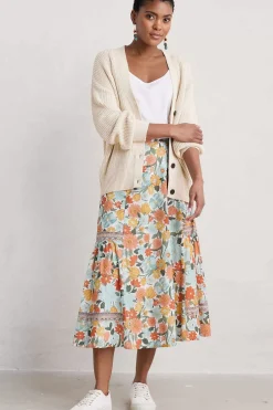 Women Seasalt Cornwall Heather Drifts Midi Skirt