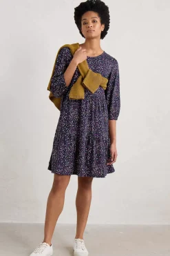 Women Seasalt Cornwall Heron Dip Tiered Jersey Dress