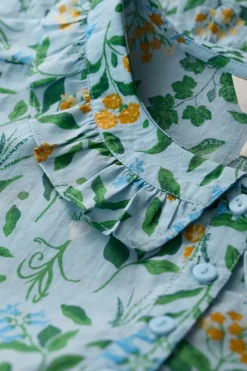 Women Seasalt Cornwall Last Leaf Printed Organic Cotton Top (Gots)