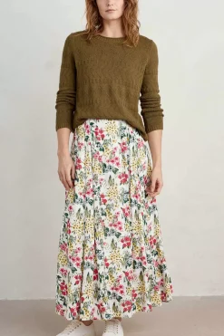 Women Seasalt Cornwall Lethlean Pleated Maxi Skirt