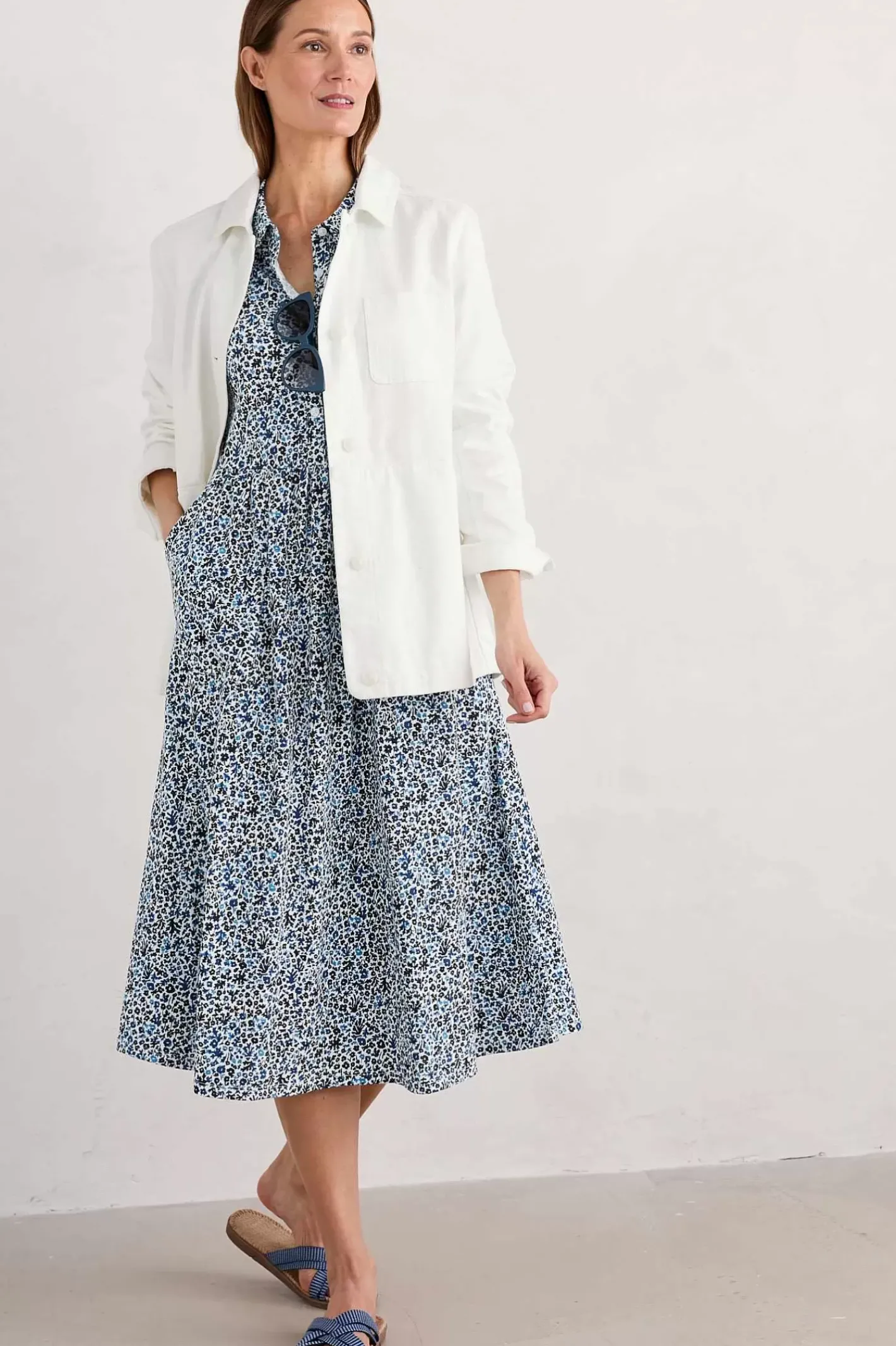 Women Seasalt Cornwall Mainland Jersey Midi Dress