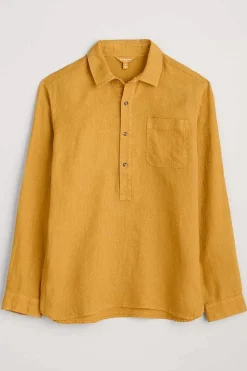 Men Seasalt Cornwall Men's Artist's Linen Shirt
