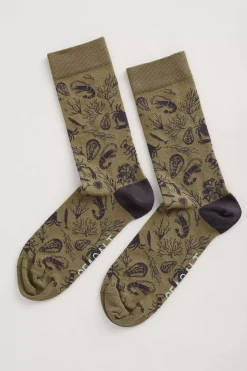 Men Seasalt Cornwall Men's Arty Organic Cotton Socks