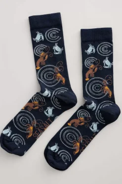 Men Seasalt Cornwall Men's Arty Organic Cotton Socks