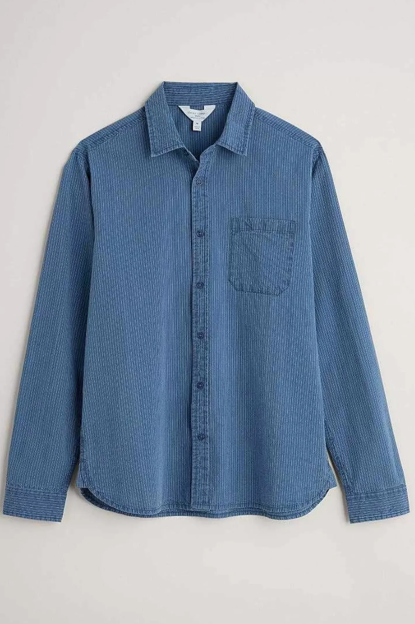 Men Seasalt Cornwall Men's Ayre Organic Cotton Shirt