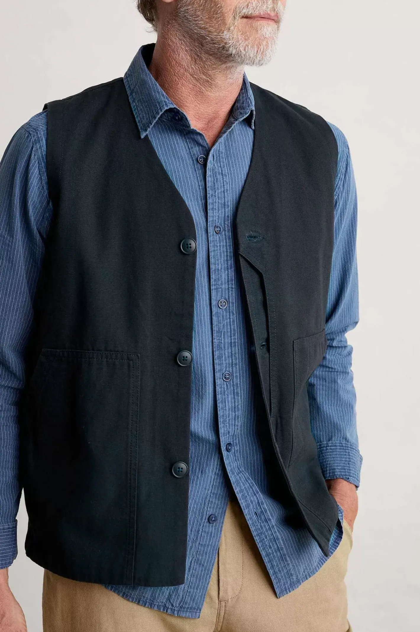 Men Seasalt Cornwall Men's Ayre Organic Cotton Shirt