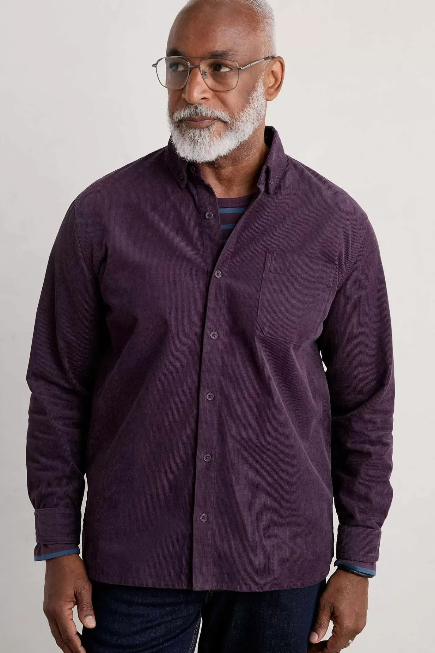 Men Seasalt Cornwall Men's Cannis Cord Shirt