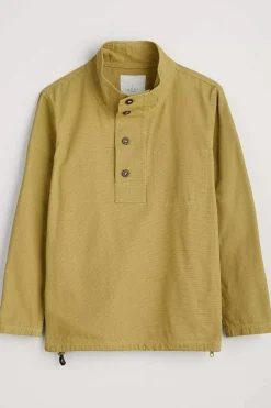 Men Seasalt Cornwall Men's Clay Stone Organic Cotton Pullover Smock