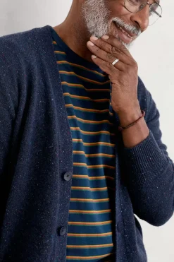Men Seasalt Cornwall Men's Cleer Lambswool Blend Cardigan