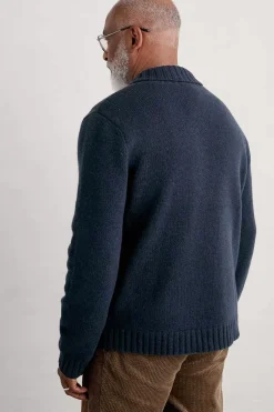 Men Seasalt Cornwall Men's Daver Shawl Neck Jumper