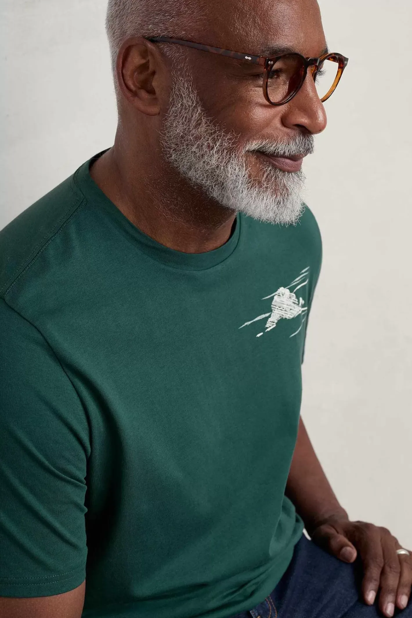Men Seasalt Cornwall Men's Downsouse Organic Cotton T-Shirt