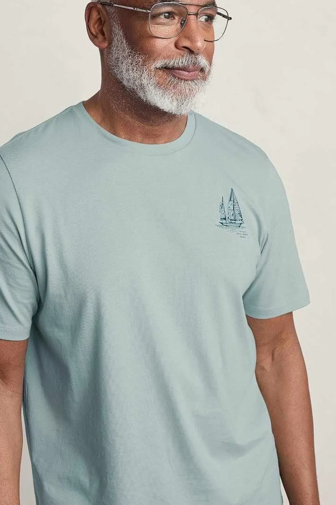 Men Seasalt Cornwall Men's Loggerhead Organic Cotton T-Shirt