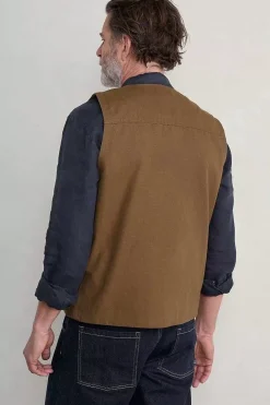 Men Seasalt Cornwall Men's Organic Cotton Metern Waistcoat