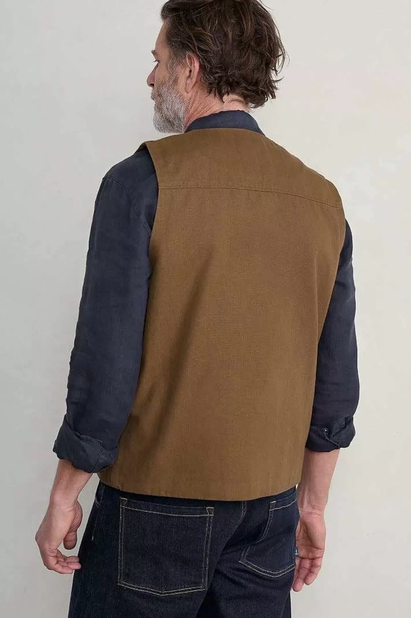 Men Seasalt Cornwall Men's Organic Cotton Metern Waistcoat