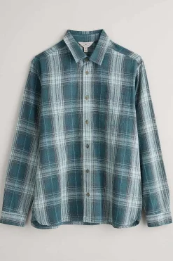 Men Seasalt Cornwall Men's Stonework Organic Cotton Shirt