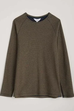 Men Seasalt Cornwall Men's Venton Striped Long Sleeve Top