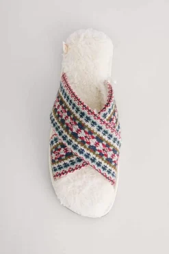 Women Seasalt Cornwall Night Ships Crossover Slippers