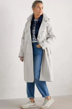 Women Seasalt Cornwall Penweathers Waterproof Trench Coat