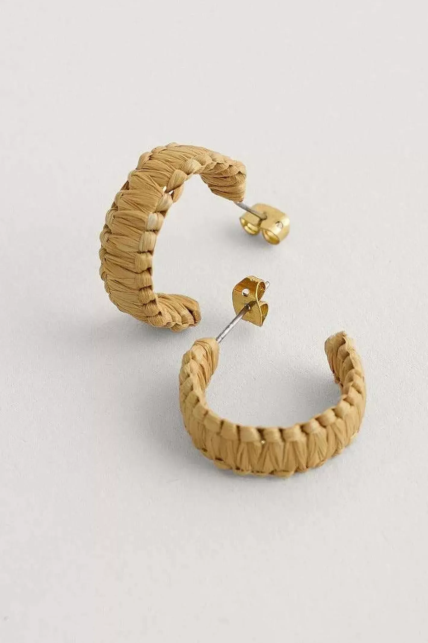 Women Seasalt Cornwall Petrel Hoop Raffia Hoop Earrings