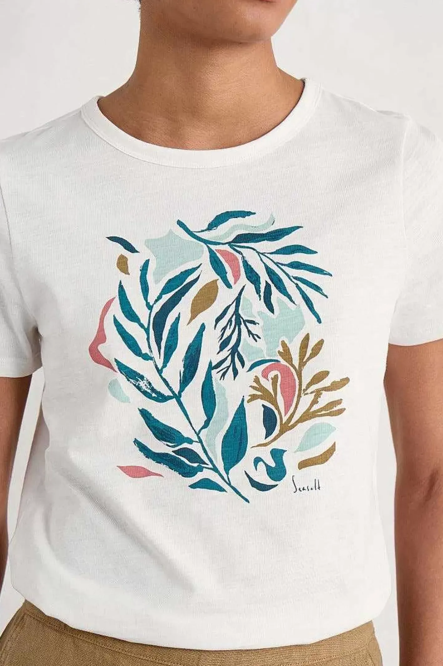 Women Seasalt Cornwall Printing Ink Organic Cotton T-Shirt