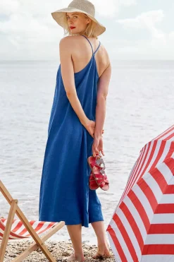 Women Seasalt Cornwall River Fowey Sleeveless Linen Dress
