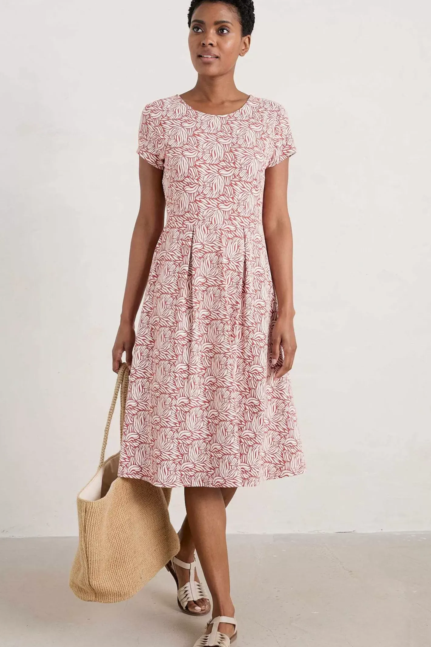 Women Seasalt Cornwall Riviera Fit-And-Flare Jersey Dress