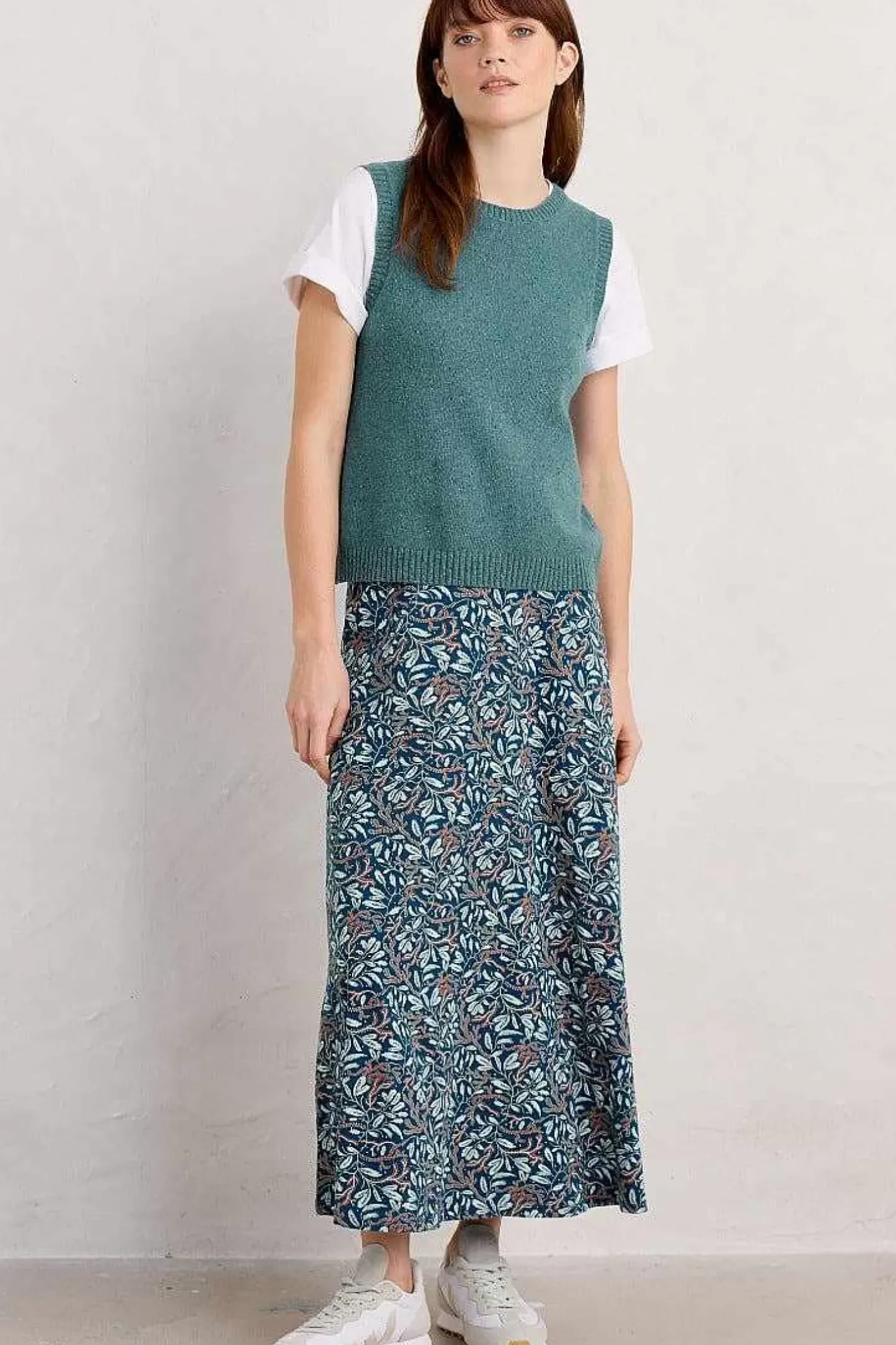 Women Seasalt Cornwall Rose Jersey Skirt