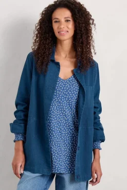 Women Seasalt Cornwall Rosehip Jersey V-Neck Top