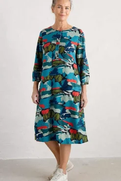 Women Seasalt Cornwall Sea Call A-Line Dress