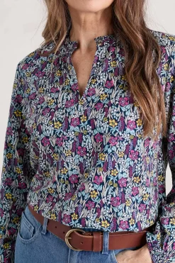 Women Seasalt Cornwall Sea Flow Printed Top