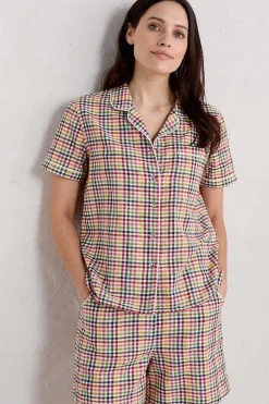 Women Seasalt Cornwall Senara Checked Summer Pyjamas