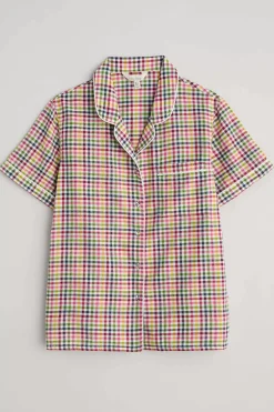 Women Seasalt Cornwall Senara Checked Summer Pyjamas